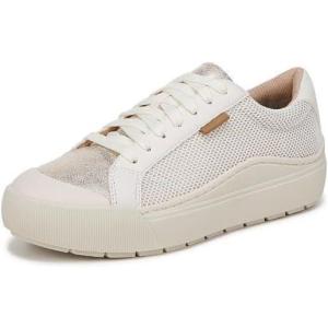 Dr. Scholl’s Women’s Time Off Sneaker(Off White/Gold Smooth)