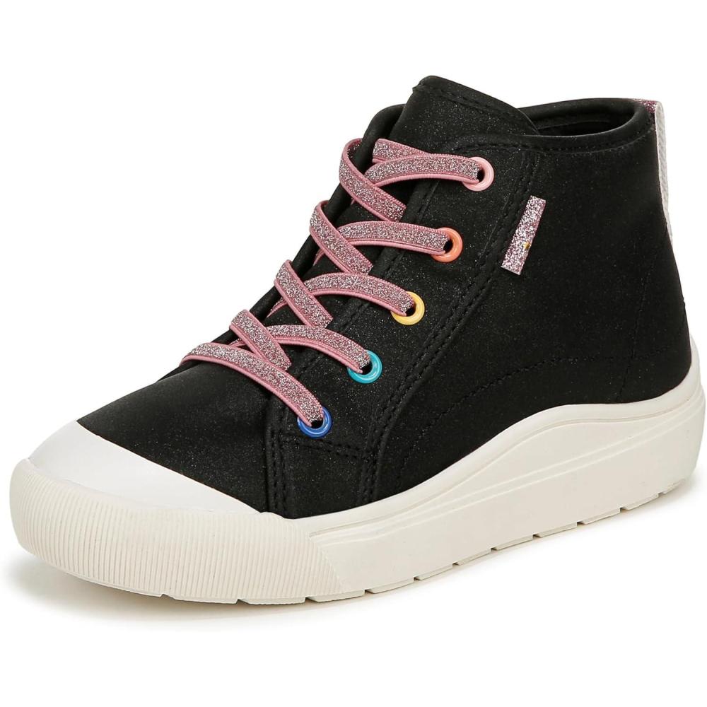imageDr Scholls Boys Time Off High SneakerBlack Shimmer