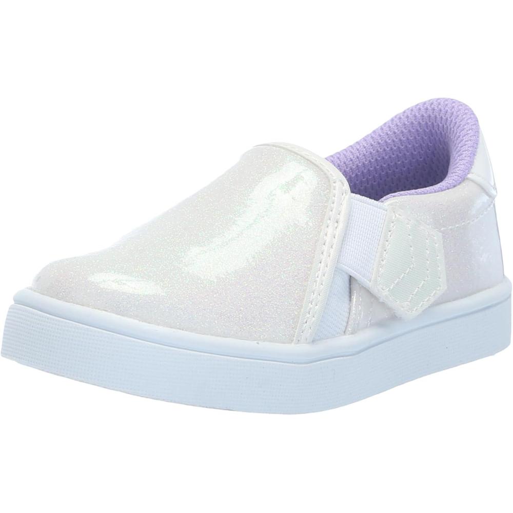 imageDr Scholls Kids BabyGirls Madison Toddler Slip on SneakerWhite Glitter