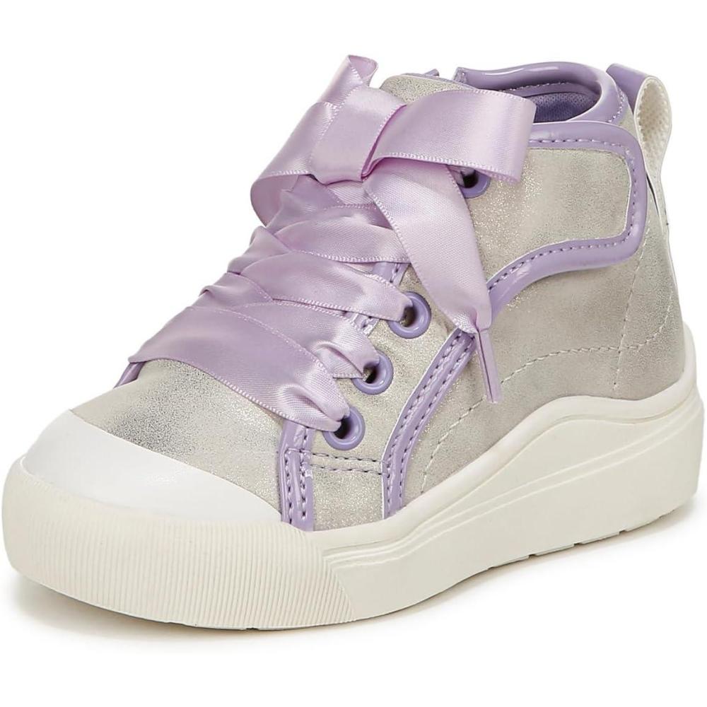 imageDr Scholls Shoes BabyGirls Classic SneakerSilver Grey Metallic