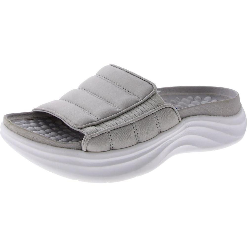 imageDr Scholls Shoes Womens Feel Free Slide Sandal Vapor Grey Fabric 8