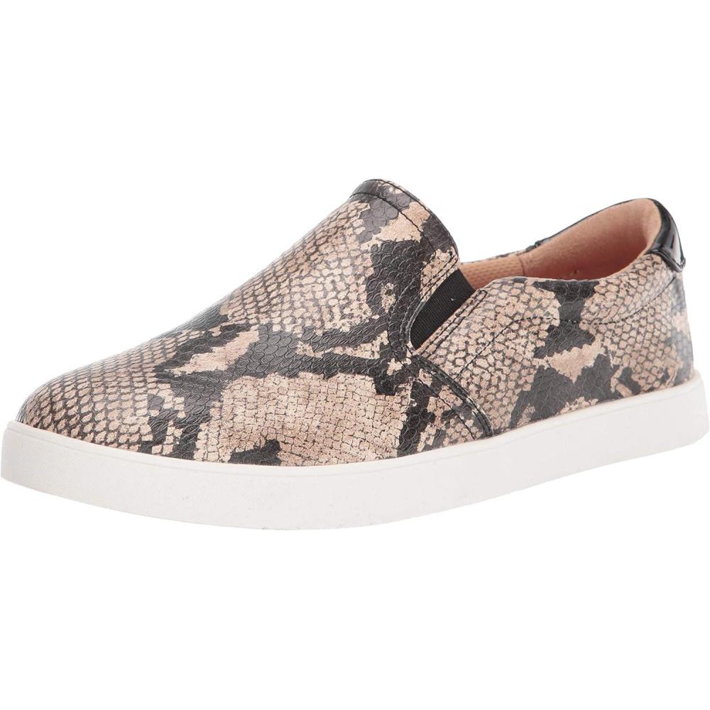 imageDr Scholls Womens Madison SneakerBlackTan Snake Print