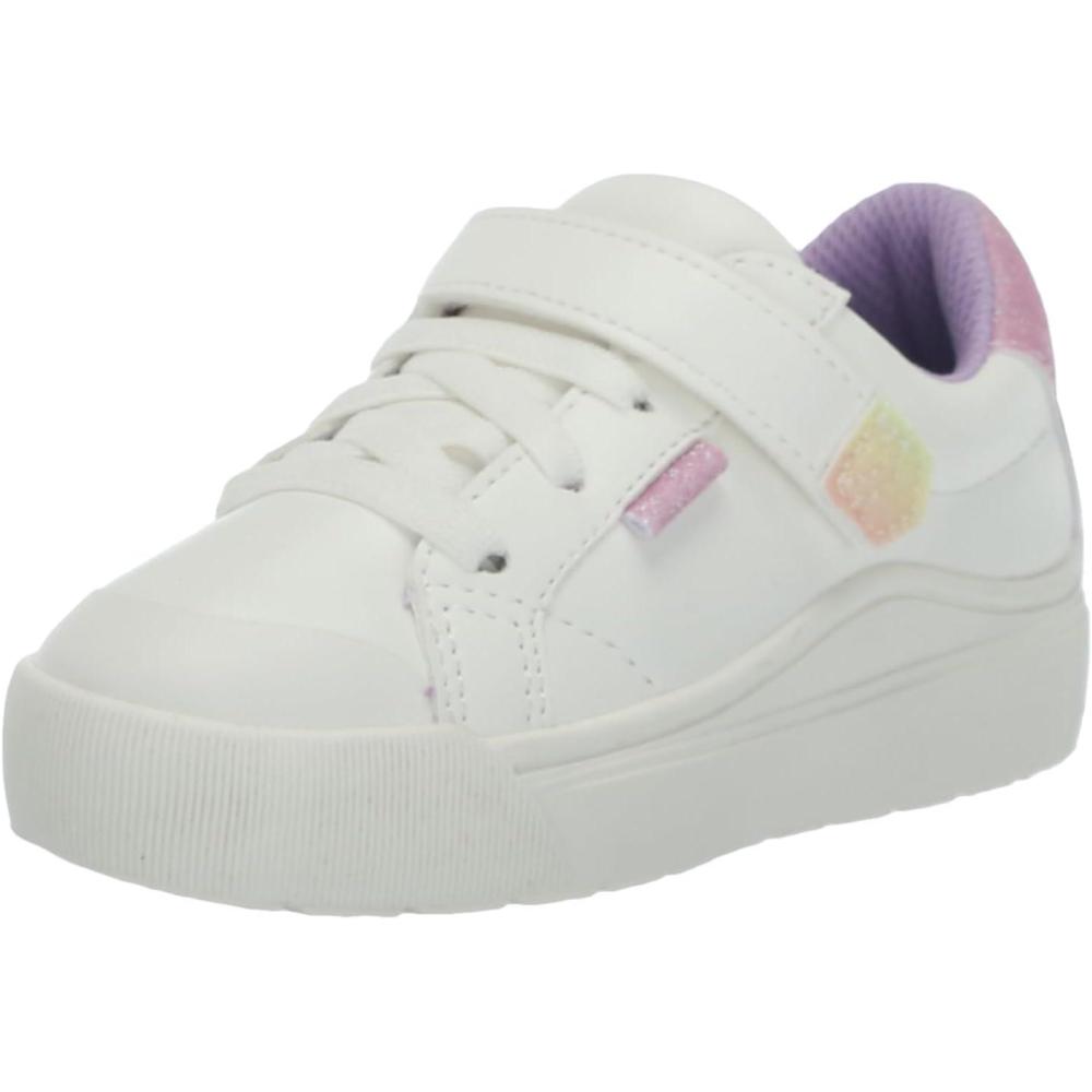 imageDr Scholls Work Girls Time Off Toddler SneakerWhitePurple