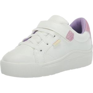 Dr. Scholl’s Baby-Boy’s Time Off Toddler Sneaker(White/Purple)