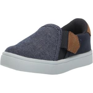 Dr. Scholl’s Kids Baby-Girl’s Madison Toddler Slip on Sneaker(Oxide Blue Denim)