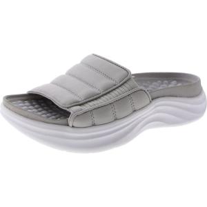 Dr. Scholl’s Shoes Women’s Feel Free Slide Sandal, Vapor Grey Fabric, 8