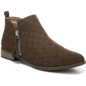 Dr. Scholl’s Shoes Women’s Rate Zip Ankle Boot(Chocolate Brown Fabric)