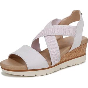 Dr. Scholl’s Women’s Just Cute Wedge Sandal(Lavender Fabric)