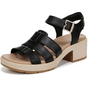 Dr. Scholl’s Women’s Oh Kay Fisherman Sandal(Black Smooth)