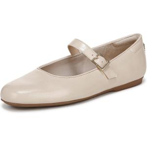 Dr. Scholl’s Women’s Wexley Mary Jane Flat(Ivory Beige Smooth)
