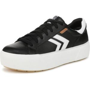 Dr. Scholl’s Womens Young and Free(Black White Leather)