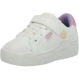 Dr. Scholl’s Work Girls Time Off Toddler Sneaker(White/Purple)