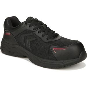 Dr. Scholl’s Work Mens Blazer Composite Toe Sneaker(Black Leather)
