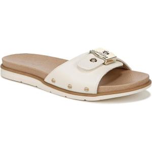 Dr. Scholl’s Work womens Nice Iconic Flat Sandal(Off-white)