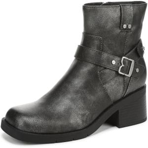 Dr. Scholl’s Shoes Women’s Janis Motorcycle Boot(Grey Metallic)