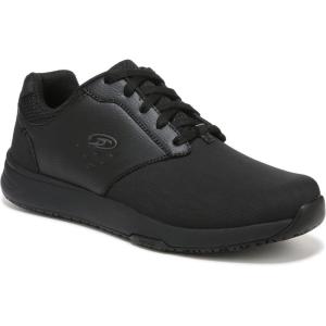 Dr. Scholl’s Shoes Men’s Intrepid Slip Resistant Work Sneaker(Black)
