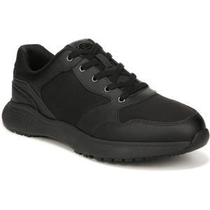 Dr. Scholl’s Shoes Men’s Nolan Work Sneaker(Black Smooth)