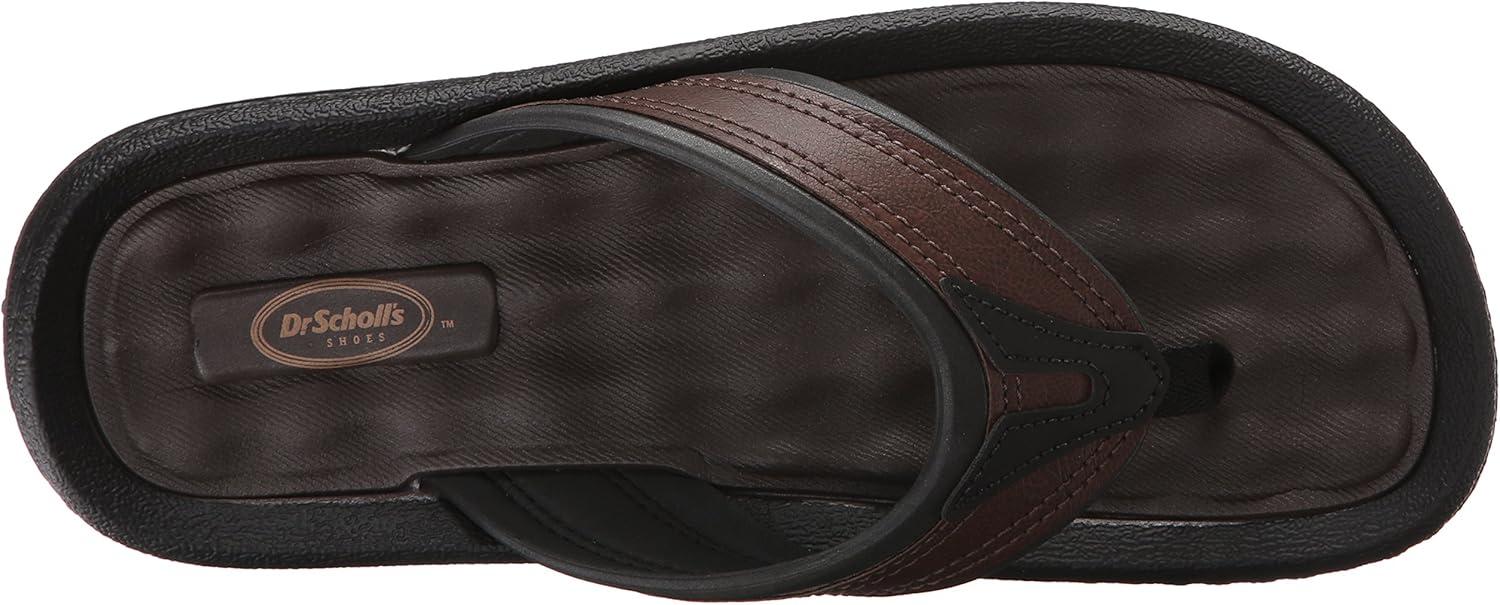 imageDr Scholls Mens Donnar Flip FlopBrownBlack