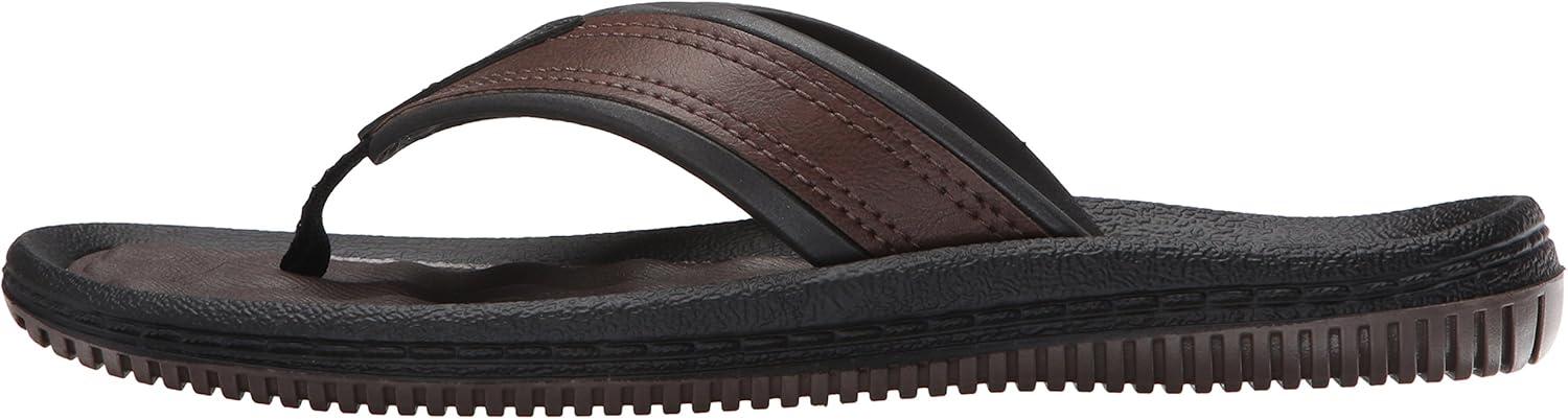 imageDr Scholls Mens Donnar Flip FlopBrownBlack