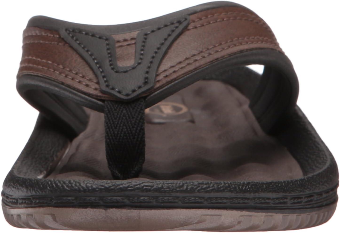 imageDr Scholls Mens Donnar Flip FlopBrownBlack
