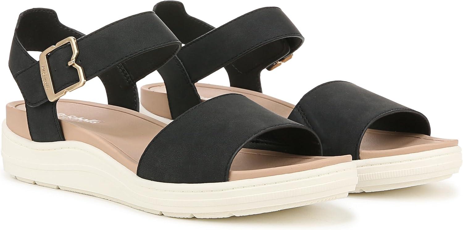 imageDr Scholls Shoes Womens Time Off Sky SandalBlack Smooth