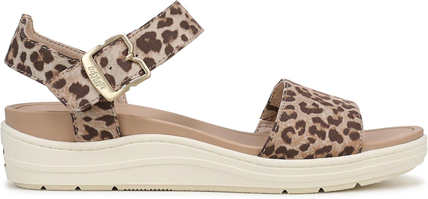 imageDr Scholls Shoes Womens Time Off Sky SandalLeopard Animal Print