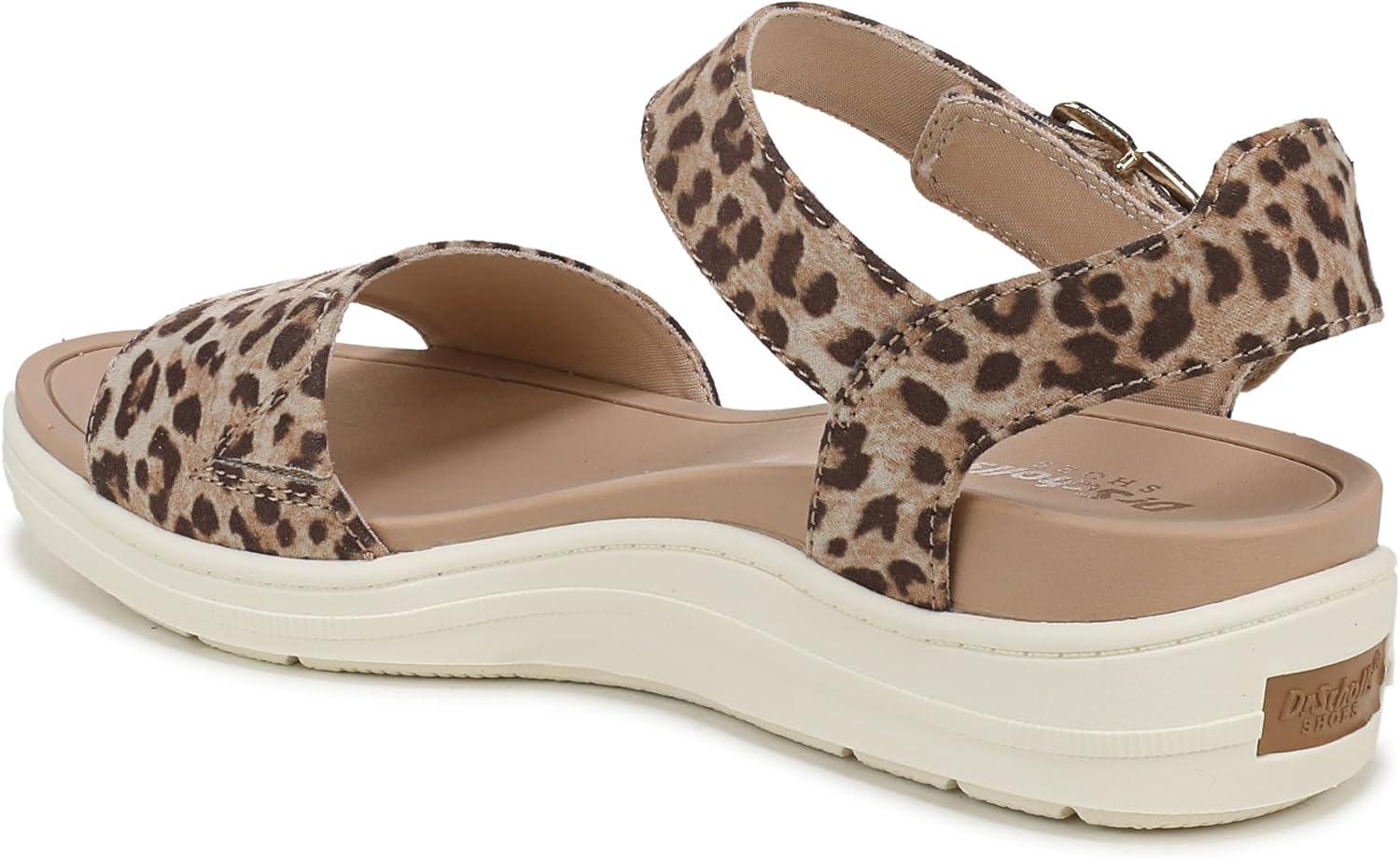 imageDr Scholls Shoes Womens Time Off Sky SandalLeopard Animal Print