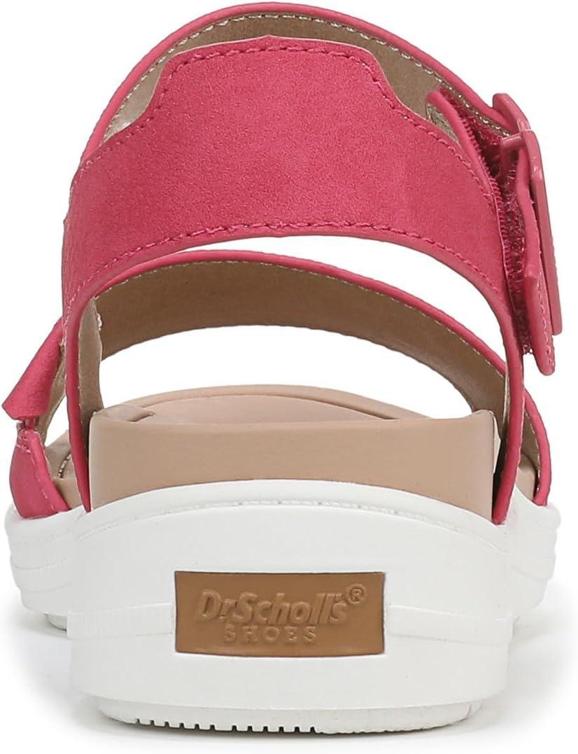 imageDr Scholls Shoes Womens Time Off Sky SandalPink Punch Faux Leather
