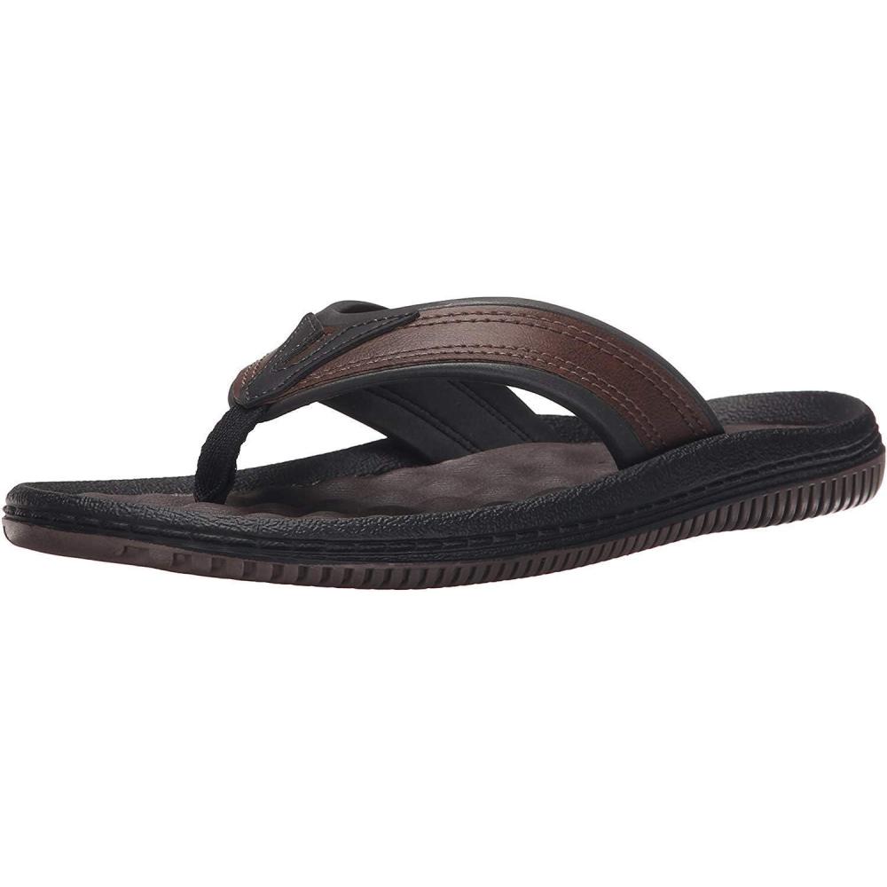 imageDr Scholls Mens Donnar Flip FlopBrownBlack