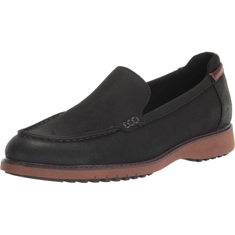imageDr Scholls Mens Sync Up Moc SliponsBlack Synthetic