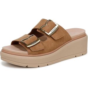 Dr. Scholl’s Shoes Women’s Nice Day Max Og Wedge Sandal(Honey Brown Smooth)