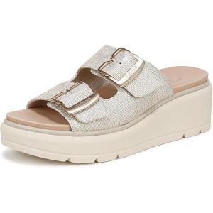 Dr. Scholl’s Shoes Women’s Nice Day Max Og Wedge Sandal(Off White Smooth)