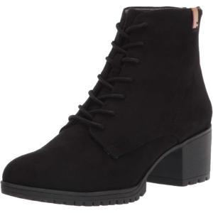 Dr. Scholl’s Women’s Laurence Ankle Boot(Black Microfiber)