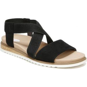 Dr. Scholl’s womens Islander(Black Microfiber)