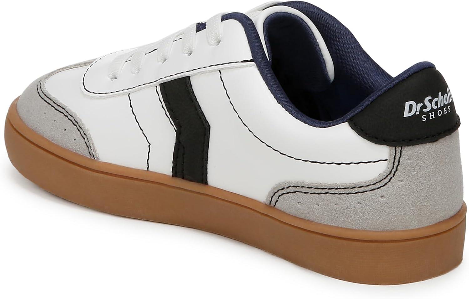 imageDr Scholls Shoes Girls Madison Play Kids SneakerWhite Grey Smooth