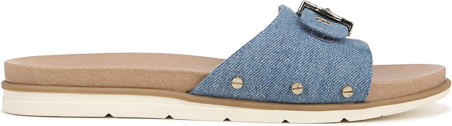 imageDr Scholls Shoes womens Nice Iconic Flat SandalBlue Denim