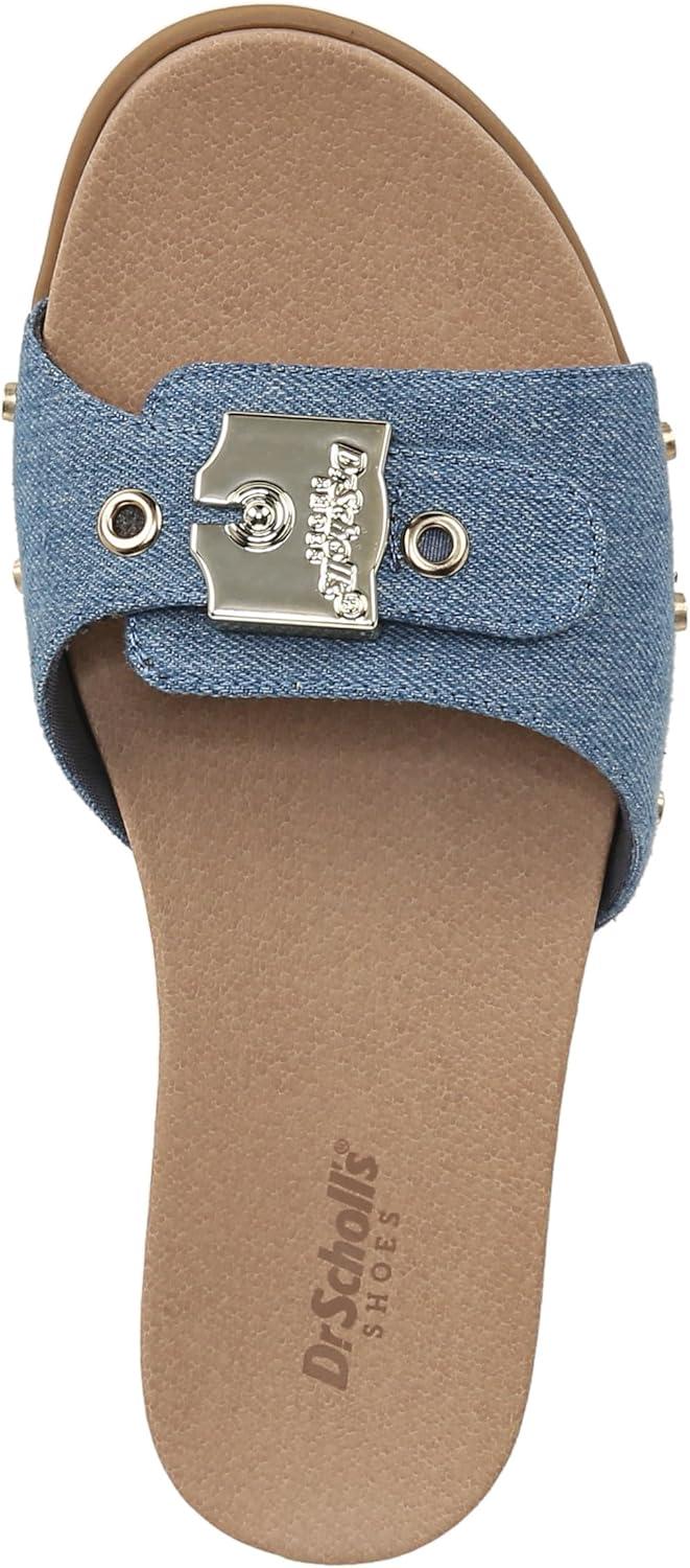 imageDr Scholls Shoes womens Nice Iconic Flat SandalBlue Denim
