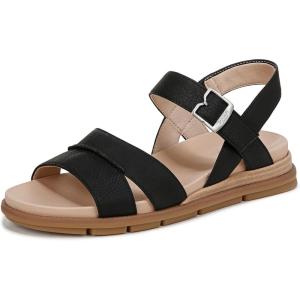 Dr. Scholl’s Women’s Timeless Fun Sandal(Black Smooth)