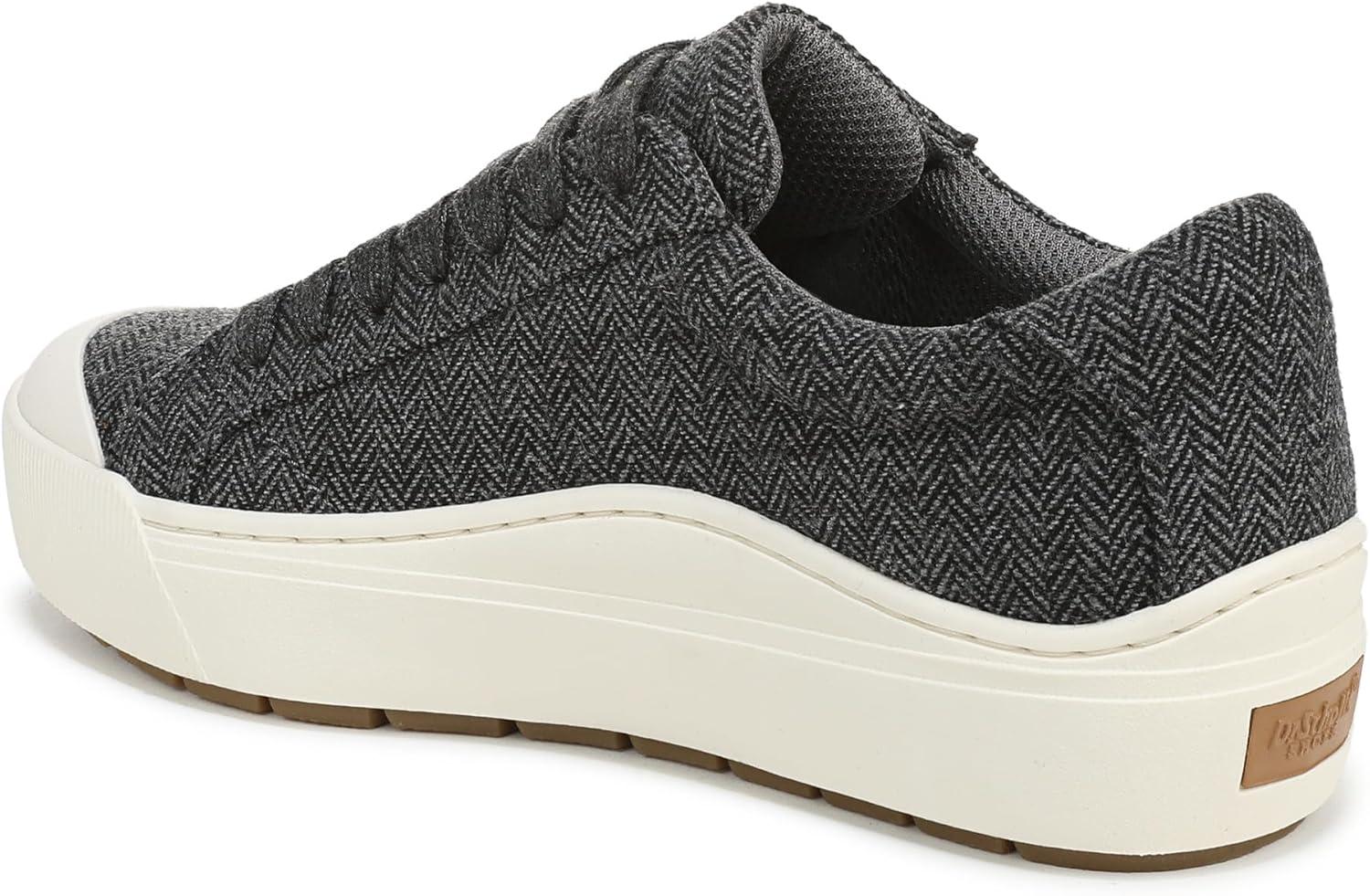 imageDr Scholls Shoes Womens Time Off SneakerCharcoal Grey Herringbone