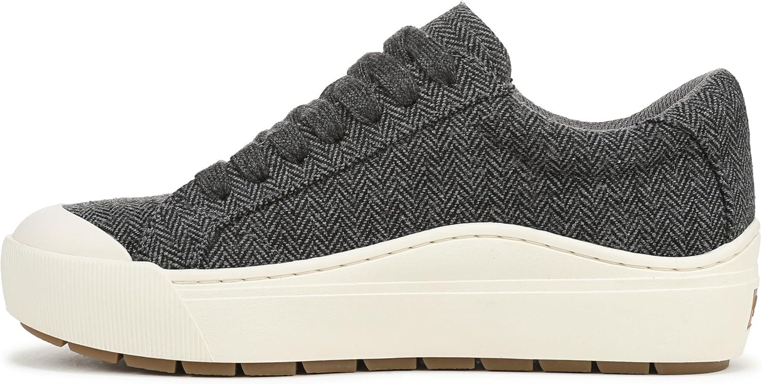 imageDr Scholls Shoes Womens Time Off SneakerCharcoal Grey Herringbone