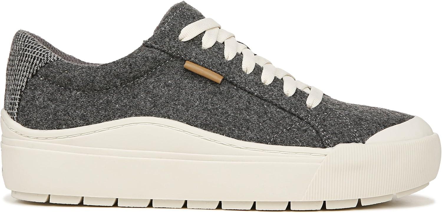 imageDr Scholls Shoes Womens Time Off SneakerCharcoal Wool Fabric