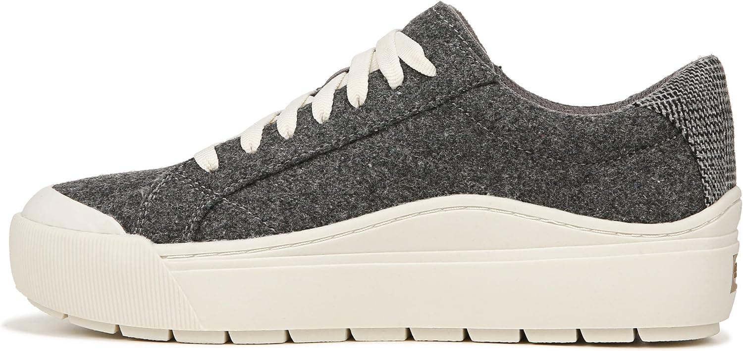 imageDr Scholls Shoes Womens Time Off SneakerCharcoal Wool Fabric
