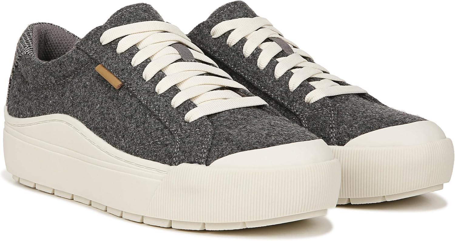 imageDr Scholls Shoes Womens Time Off SneakerCharcoal Wool Fabric