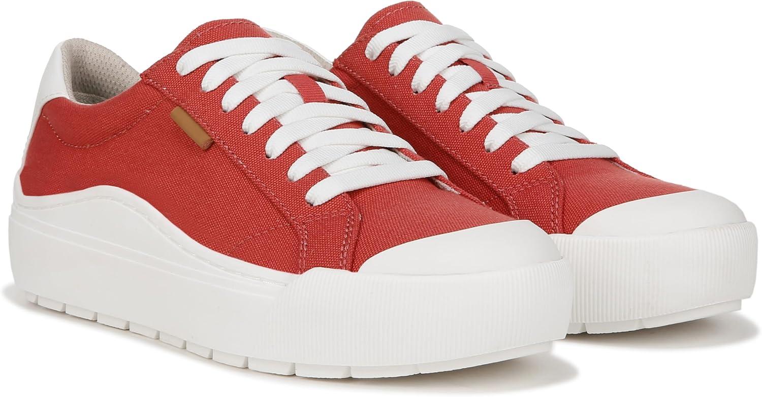 imageDr Scholls Shoes Womens Time Off SneakerHeritage Red Canvas
