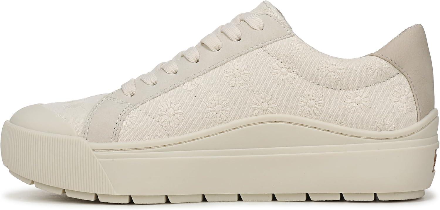 imageDr Scholls Shoes Womens Time Off SneakerOff White Floral Fabric