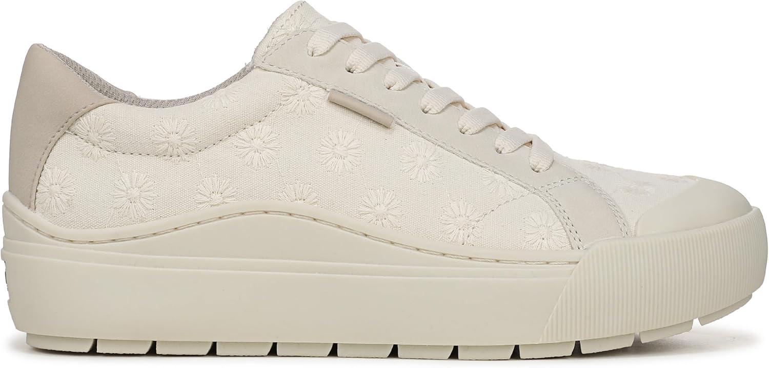 imageDr Scholls Shoes Womens Time Off SneakerOff White Floral Fabric