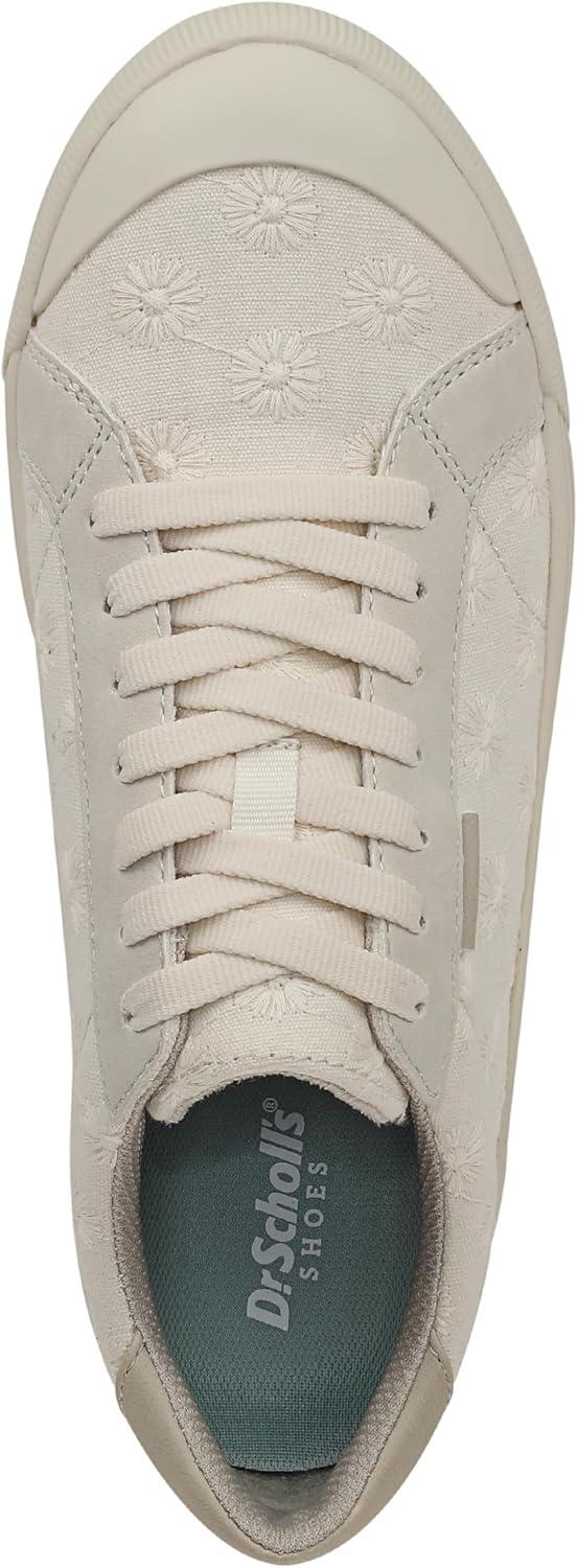 imageDr Scholls Shoes Womens Time Off SneakerOff White Floral Fabric
