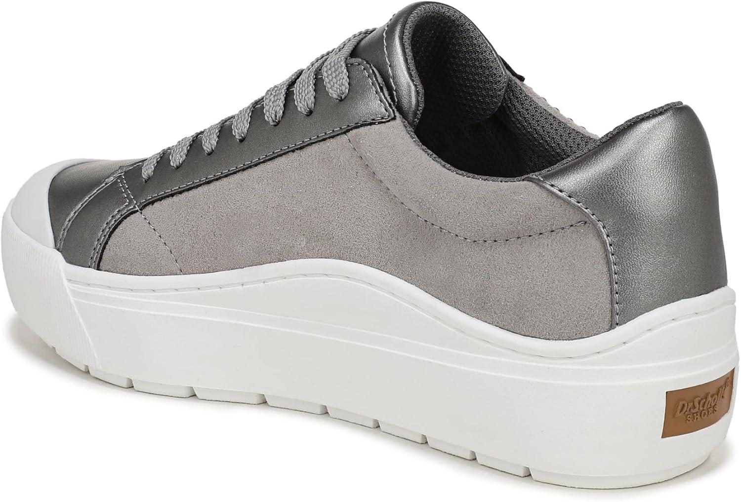 imageDr Scholls Shoes Womens Time Off SneakerPewter Metallic Pearls