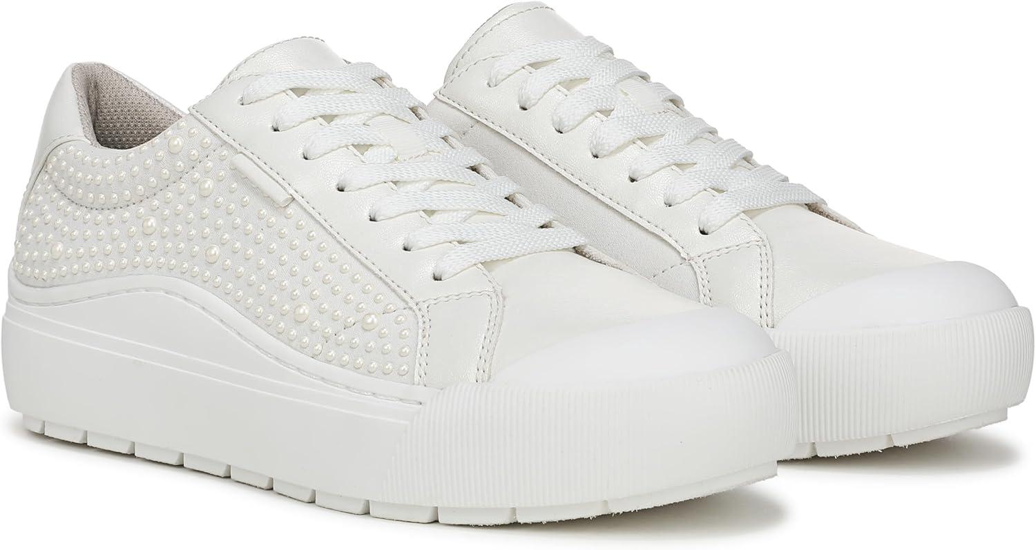 imageDr Scholls Shoes Womens Time Off SneakerWhite Pearls