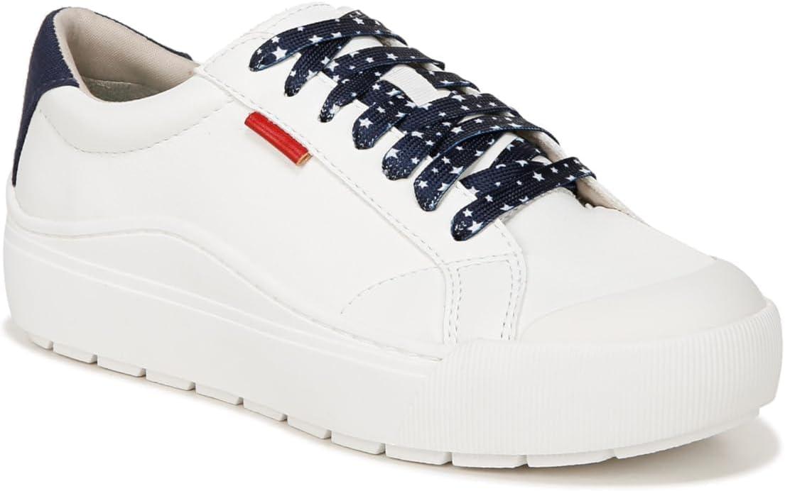 imageDr Scholls Shoes Womens Time Off SneakerWhiteBlueRed